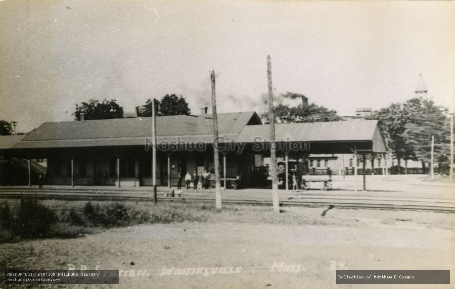 Postcard: Railroad Station, Whitinsville, Massachusetts